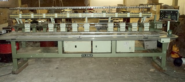 TAJIMA TME-612 Embroidery Machines, 12 heads.